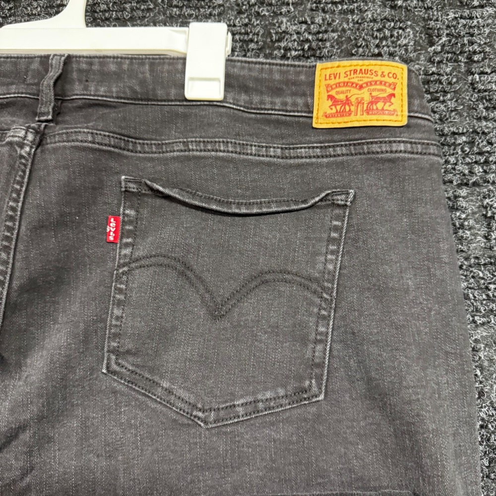 Levis 414 Classic Straight Jeans Womens 24W Black Denim 23648-0010